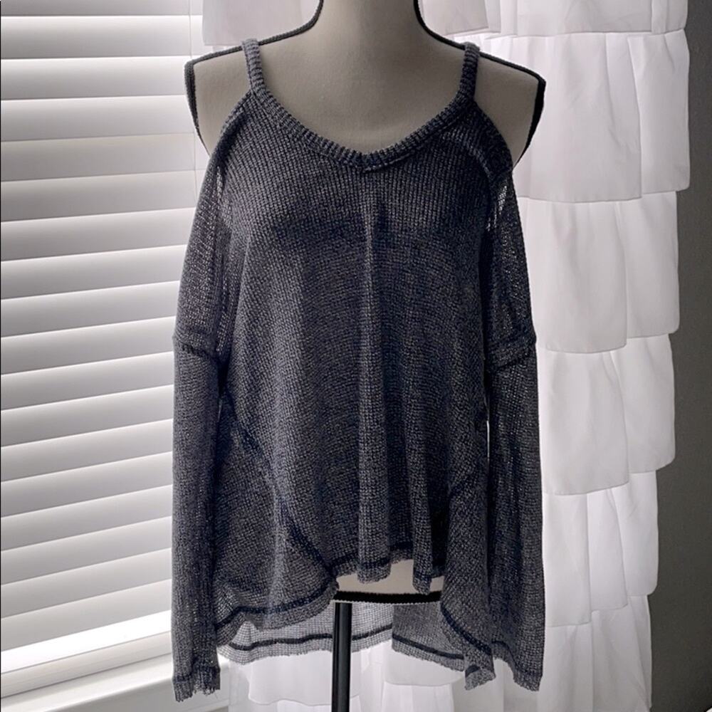 ANTHROPOLOGIE DELETTA Cold Shoulder Top NWT